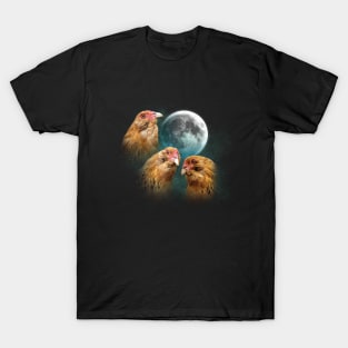 Three Chicken Moon (Ameraucana) T-Shirt